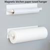 Magnetic Paper Towel Holder Toilet Paper Roll Holder Wall Mount Paper Towel Rack Punch Free Roll Paper Dispenser for RV Bathroom