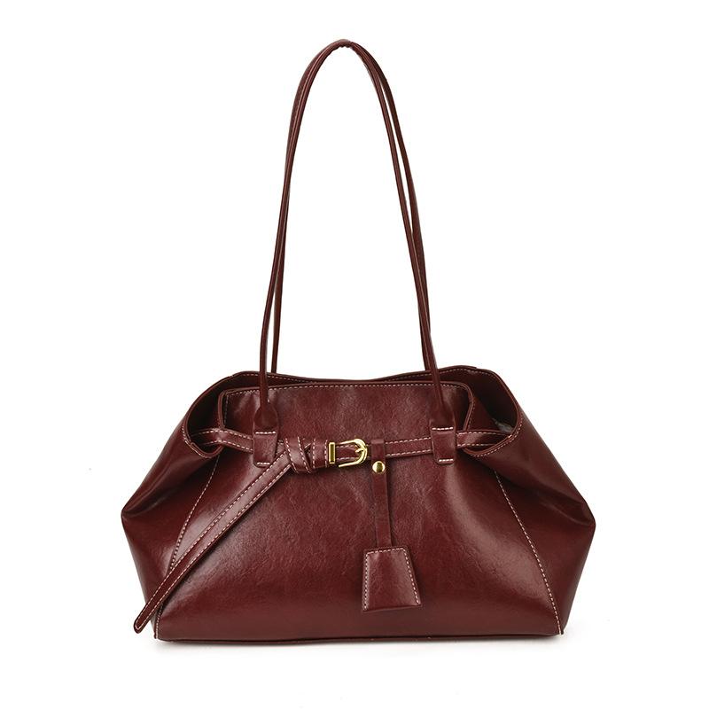 Sac rétro sous l'épaule de grande capacité, Sac simple à bandoulière unique pour les trajets quotidiens, Sac fourre-tout