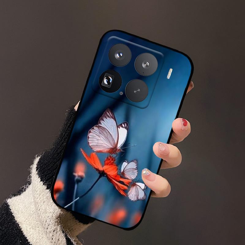 Para Xiaomi 15 Funda 24129PN74G Moda Pintada TPU Cubierta de Teléfono Para Xiaomi Mi 15 Silicona Suave A Prueba de Golpes Protectoras Fundas