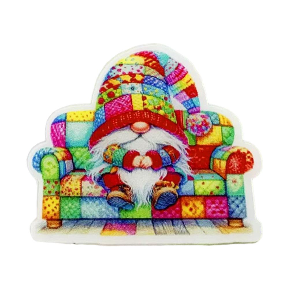 Acrylic Cross Stitch Needle Minder Gnome Embroidery Sewing Needle Holder Cross Stitch Pin Holder Crafts and Needlework Supplies