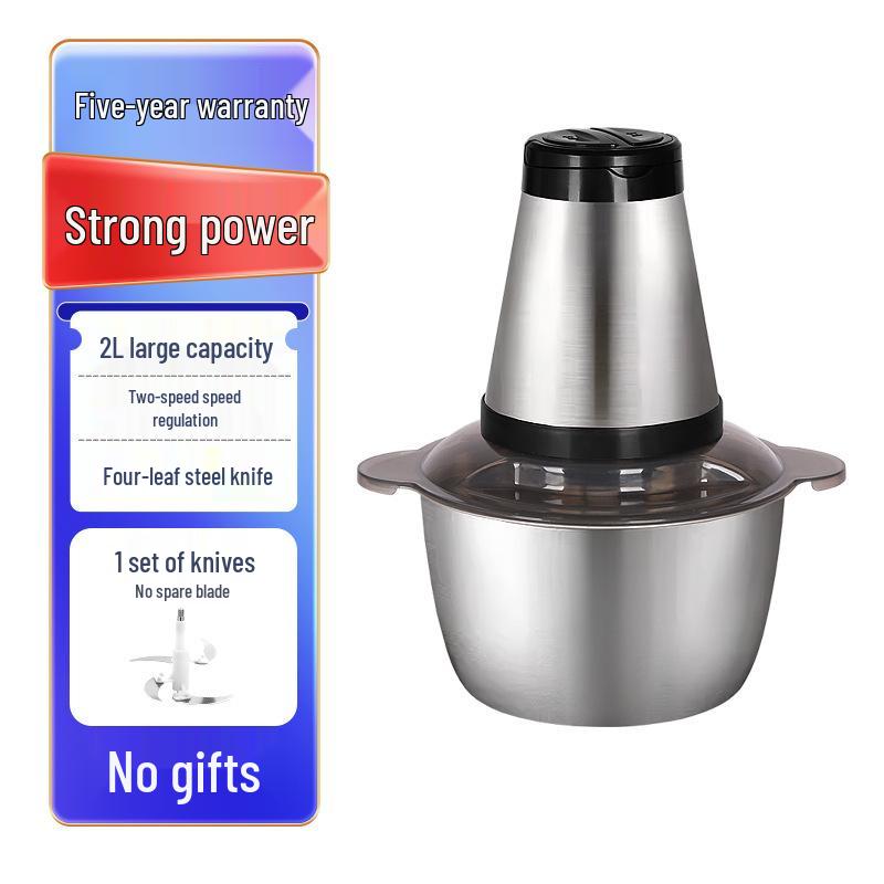 2L Stainless Steel Multi-Functional Meat Grinder & Food Processor