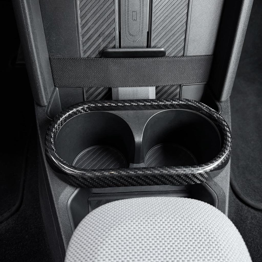 AIRSPEED Carbon Fiber Interior Accessories for Mini Cooper F67 Car Central Control Cup Holder Stylish Interior Tape Included Carbon F65, F66,