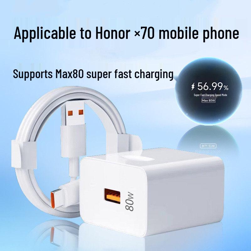 

Original 80W Data and Charging Cable for Honor X70 5G Charger 80W 1m Fast Charging Cable