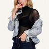 European & American Mesh See-Through Women's Versatile T-Shirt (2023)