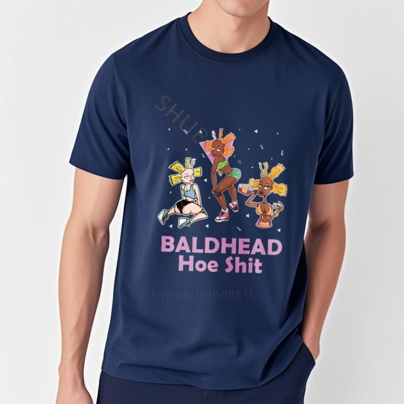 

Men Black TshirtBald Headed Hoe Shit Funny Sarcasm T-Shirt Cotton Teeshirt Men Summer Fashion t-shirt Minimalist Tshirt 4XL