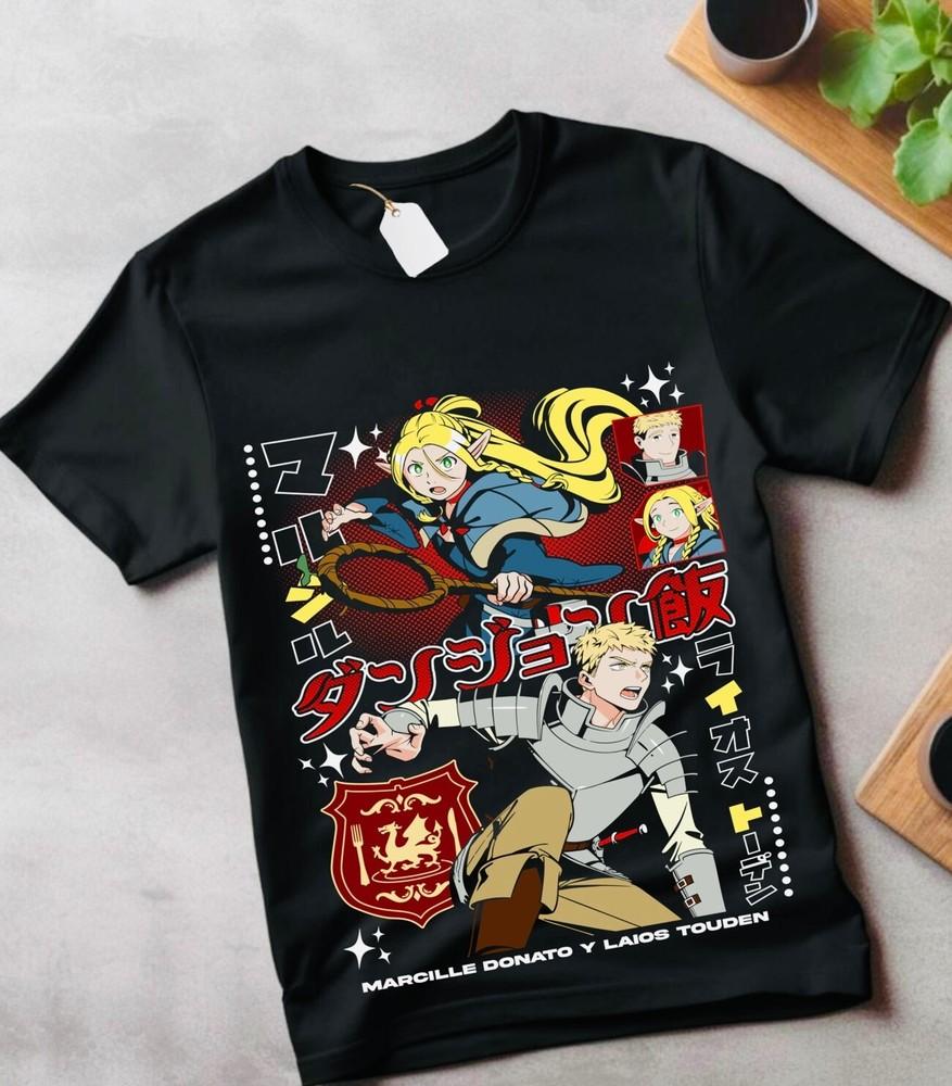 

Футболка Senshi Senshi For Food Delicious In The Dungeon Подарочная футболка Все размеры XL