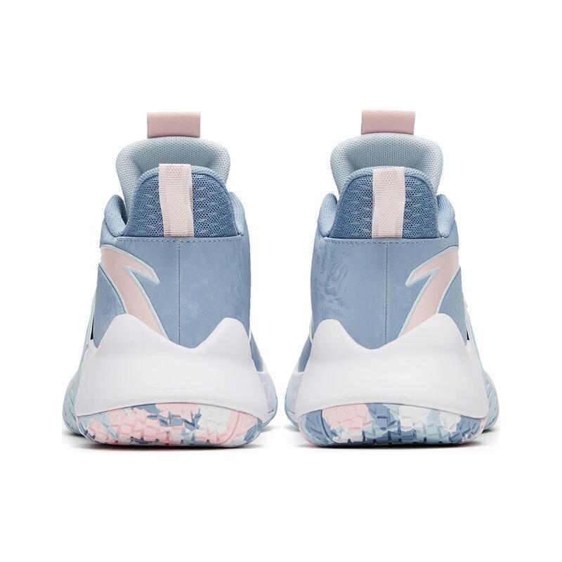 New Anta Speedy Cushioning Abrasion Resistant Support Low Top Basketball Shoes Men's Blue 112241619S-1