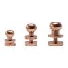 20set Brass Rivets Anti Oxidation Rose Gold Luggage Hardware Accessories for Purse Handbags Shoes