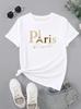 Unisexs Paris Eiffel Tower Graphic Tee Leopard Floral Letter Print Crew Neck Short Sleeve Casual Daily TShirt