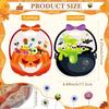 10/20 Pièces Sacs Cadeaux Halloween Poches Sacs à Bonbons en Plastique Chaudron Citrouille Halloween Enfants Fête Cadeau Sacs à Main