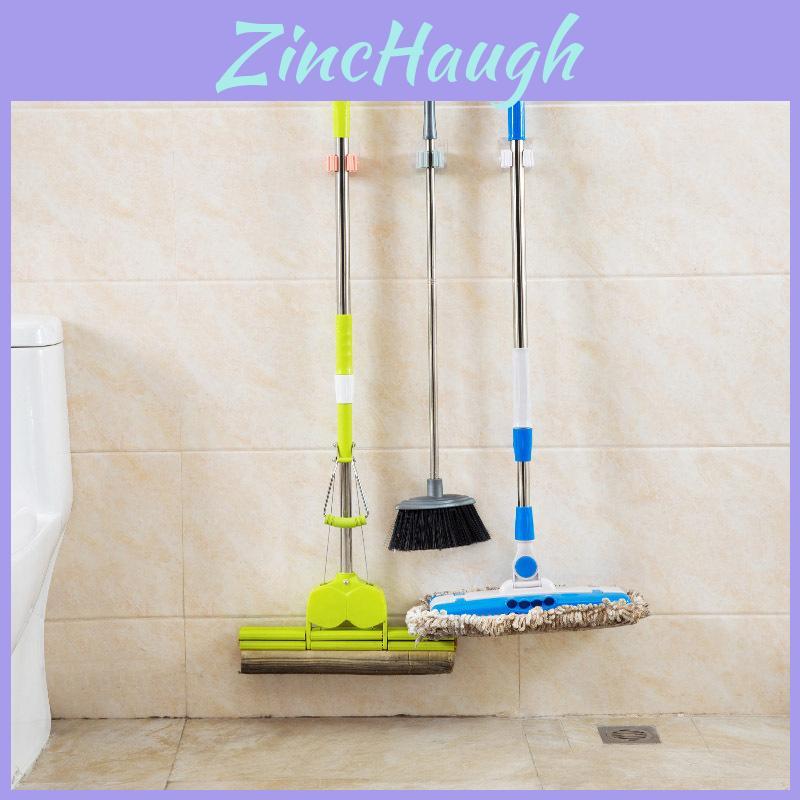 Versatile Wall Mounted Mop Organizer Holder With Durable Non-slip Design For Efficient Storage