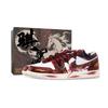 Air Jordan 1 Drippy Night Photography Abrasion Resistant Abrasion Resistant Low Top Vintage Basketball Shoes FQ7687-300(Team889-)