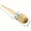 1pc Professional Round Paint Brush for Chalk and Wax - Ideal DIY Folk Art Painting & Waxing Tool