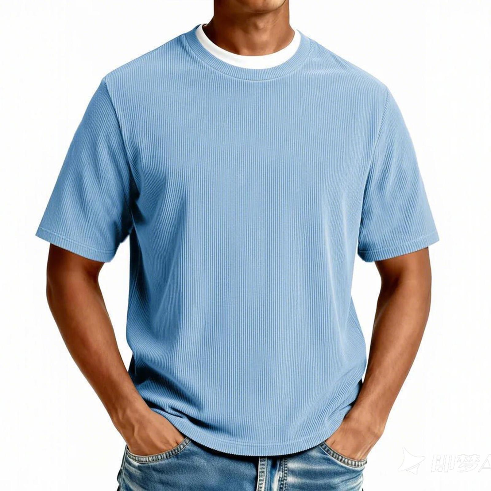 

Men s Short Sleeve Pullover Top L