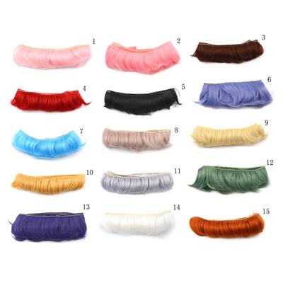 5cm třásňové panenky z přírodních vlasů DIY paruky pro BJD SD ručně vyráběné paruky pro panenky s bang panenkou