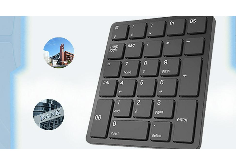 JOMAA 2.4G Wireless Rechargeable Compact Silent Keyboard for Office Use