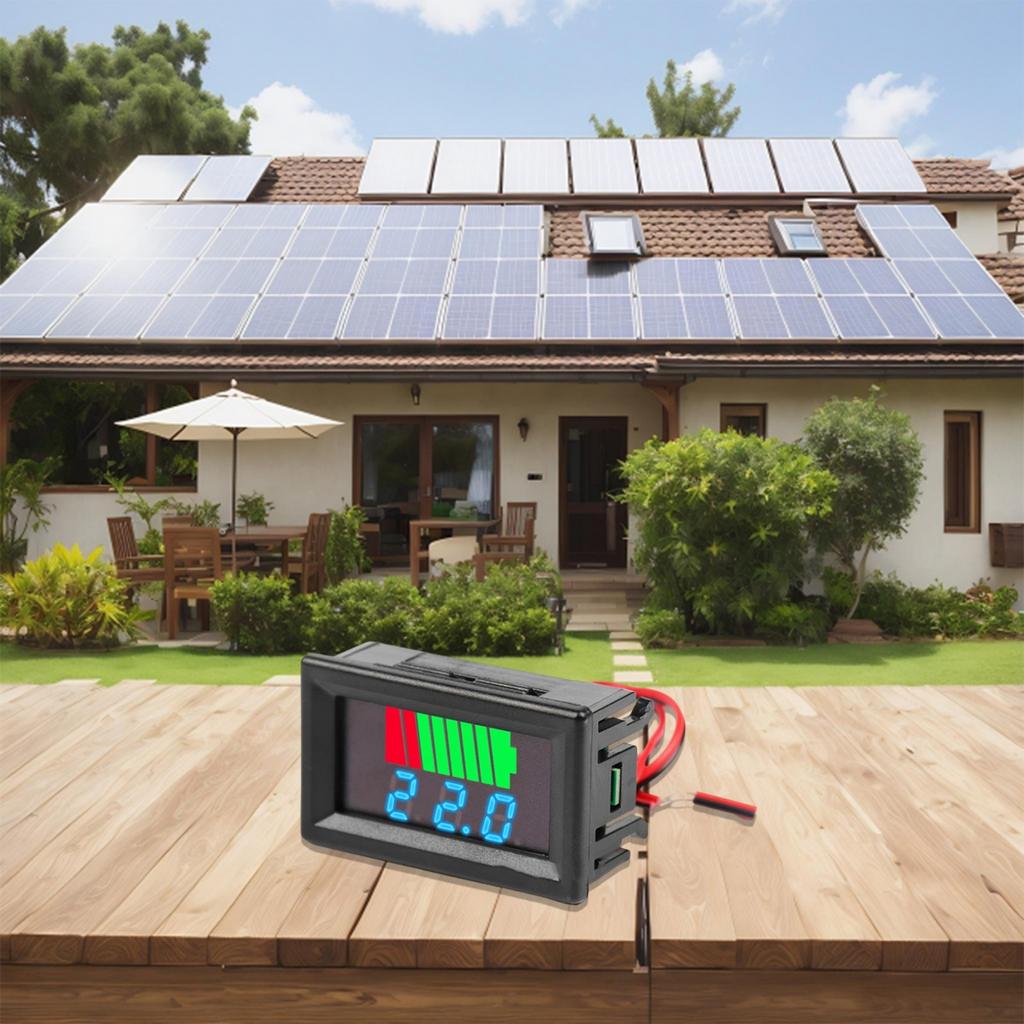 Power Meter Battery Charge Indicator Lithium Battery V