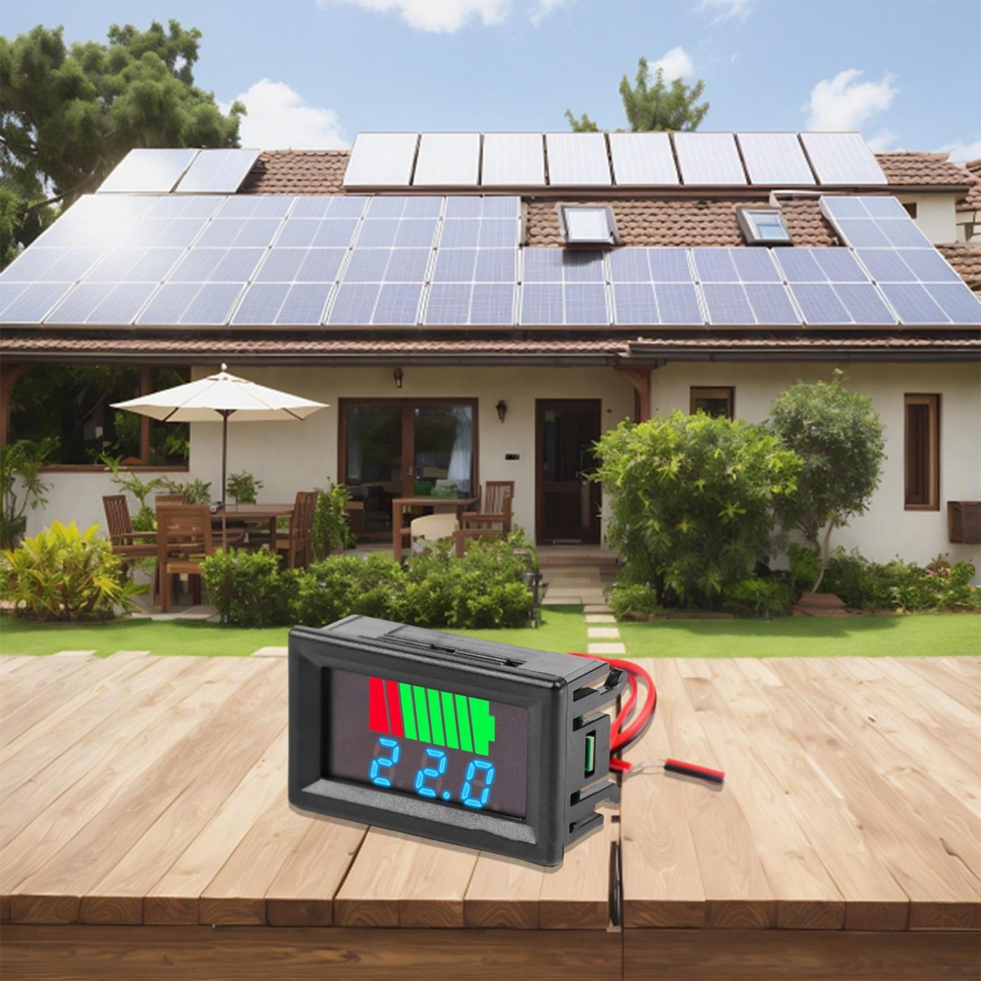 

Power Meter Battery Charge Indicator Lithium Battery V червоний