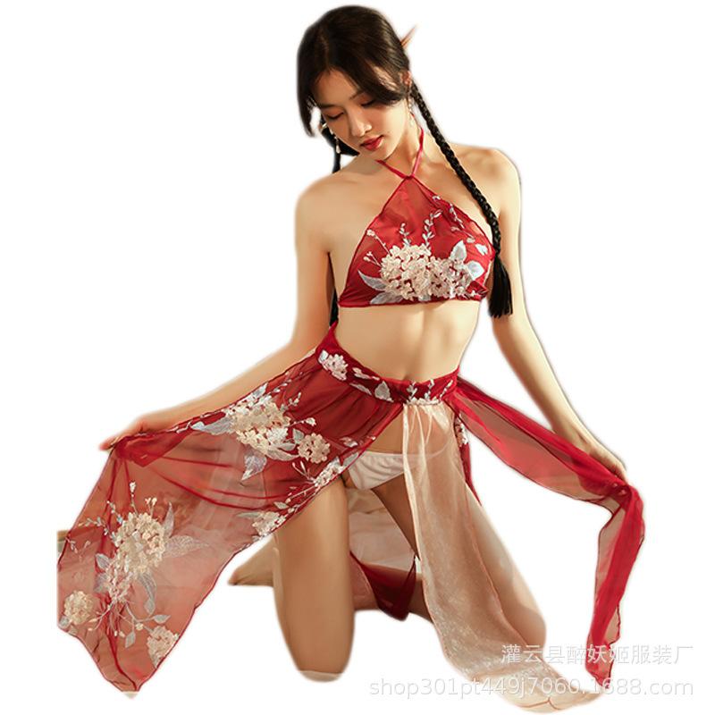 Antiker Stil Hanfu Sexuell Emotional Spaß Unterwäsche Leidenschaft Reine Begierde Antiker Stil Schwerindustrie Stickerei Original Schweißanzug Versuchung