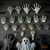 Lysande Halloween Skalle Klo Finger Busrekvisita & Dekoration