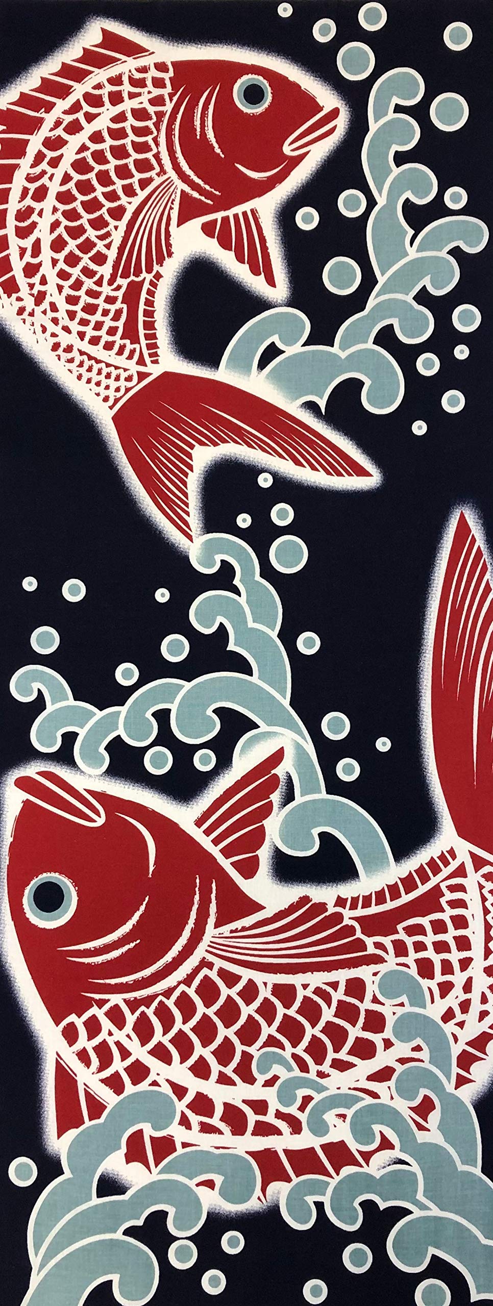 

Tenugui hand with auspicious sea bream and lucky cat Printed made in lucky New (Japanese towel) design. tenugui, Japan, charm, Year s gift, Yagisei.