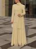 Elegant European Long Sleeve Retro Dress 2026