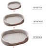 Summer Cooling Pet Cat Bed Cushion Ice Pad Non-slip Dog Sleeping Elliptical Shape Mat for Puppy Dogs Cats Pet Kennel