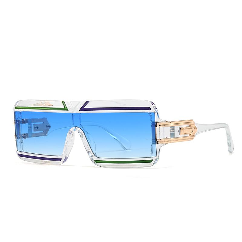 

Big Frame Flat Top Rectangle Sunglasses Women For Men Luxury Brand Designer Vintage Steampunk Sunglasses Popular Retro Eyeglass As the picture