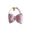 Double Layer Pearl Bowknot Pet Collar With Love Pendant For Cats And Dogs