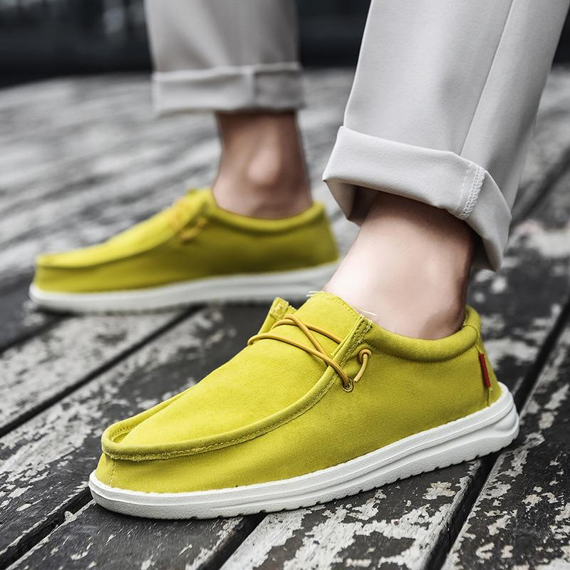 Fashion Non-Leather Casual Shoes Men Summer Loafers for Man Boat Shoes Leisure Slip-on Canvas Shoes for Men Espadrilles Homme