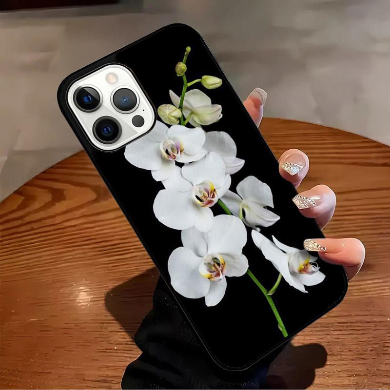 Orchid Flowers Colorful Phone Case For iPhone 17 Air 16 15 14 13 12 11 Pro Max Max Plus Bumper Case Cover