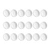 AT21-18 Pack Plastic Regular Mouth Jar Lids For Ball, Kerr And More - Food Grade White Plastic Storage Caps