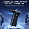 Turbo Jet Fan 350000 RPM Turbofan, Brushless Motor, Powerful Built In Two 21700 Batteries