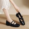 French Retro Single Shoes Temperament Elegant Commuting Thick Heel High Heels Flat Fashion British Mary Jane Shoes Women's Shoes
