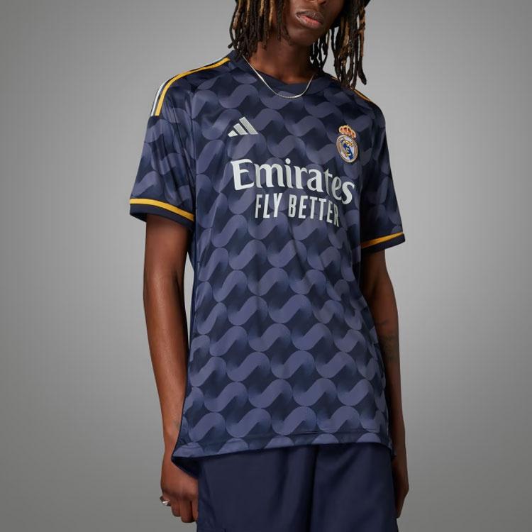 adidas Real Madrid 23/24 Away Jersey Asia Sizing 'Blue' Men's IJ5901