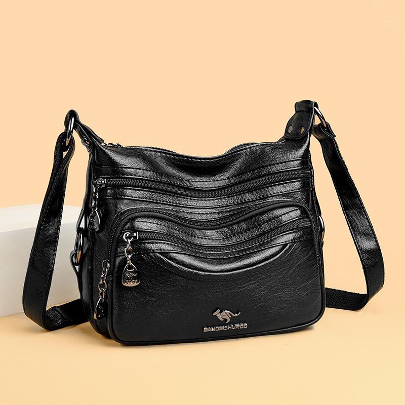 Bag women's new medium mother bag fashion mother-in-law bag large capacity shoulder messenger bag