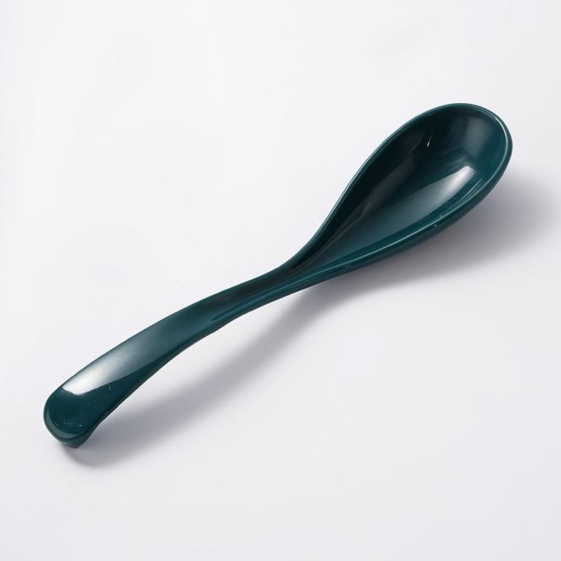 PP Material Soup Spoon, Long-handled Porcelain-like Soup Spoon, Household and Restaurant Ramen Spoon, Plastic Spoon