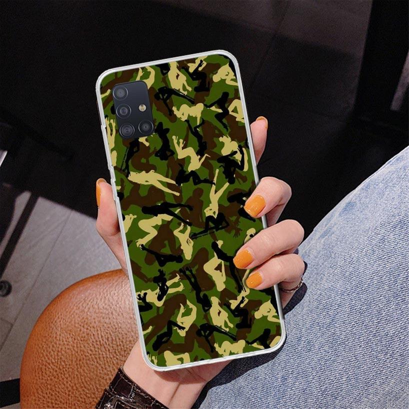 Camouflage Military Phone Case For Samsung Galaxy A52 A32 A22 A12 A51 A31 A50S A30S A20S A10S Note 20 Ultra 10 Plus S10 A72 A71