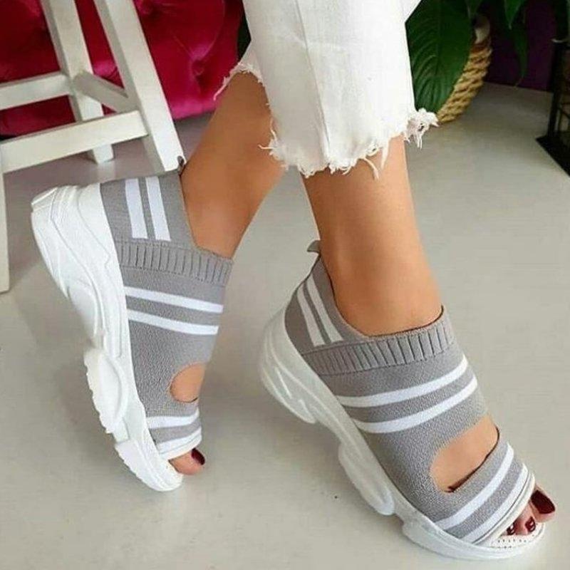 Shoes New foreign trade women's shoes Large size wedge sandals