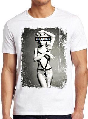 Censored Sexy Pin Up Girl Dominatrix Model Funny Gift Tee T Shirt C1393