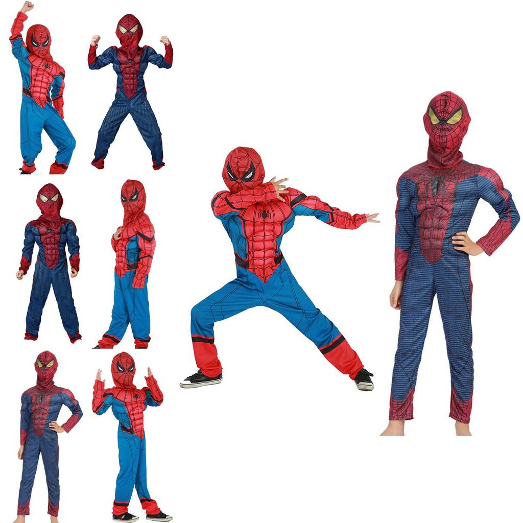 Spider-man Homecoming Hero Kids Costume Outfit Featuring Lifelike Muscle Design And Exquisite Workmanship