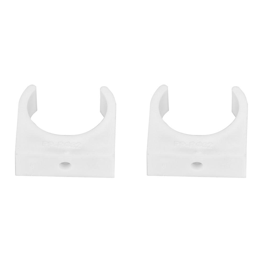 20pcs 16202532mm U Shaped Pipe Clamp Water Pipe Fixed Clips with Screws (32mm)