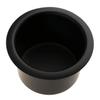 Aluminum Cup Drink Holder for Marine, Boat, RV, Camper, Trailer, Motorhome - Inner Diameter: 80mm/ 3.31inch, Black