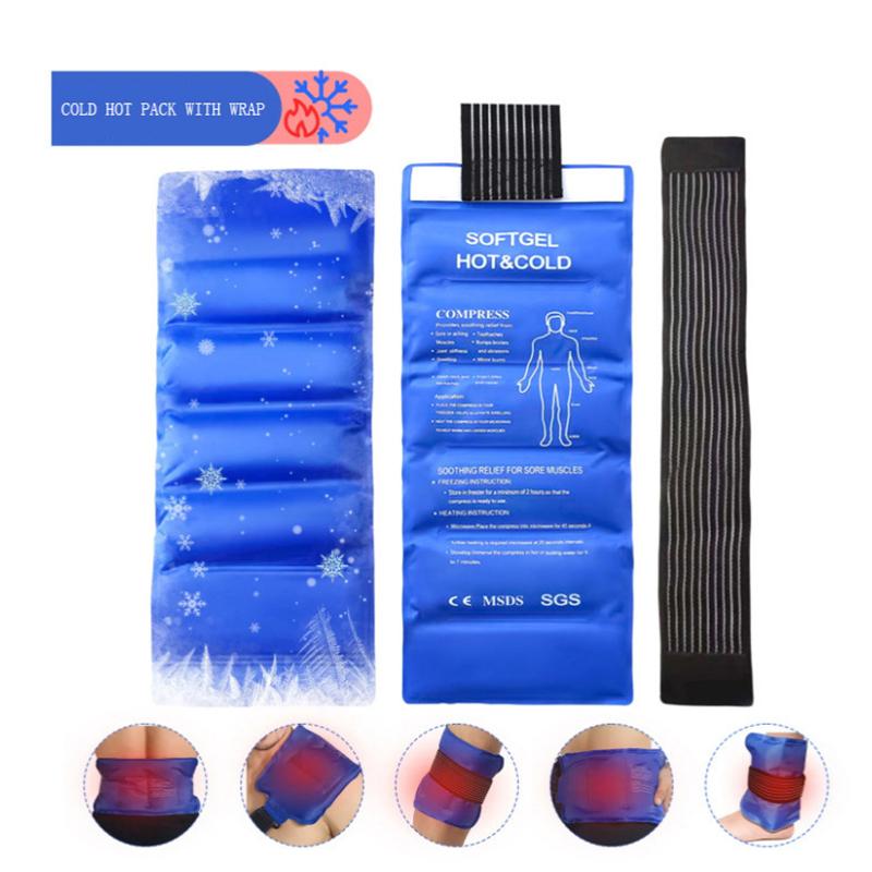 1Pc Multipurpose Gel Ice Sleeve Elbow Knee Ankle Ice Pack Hand Ice Wrap Gel For First Aid Sports Muscle Pain Ice Heat Pad