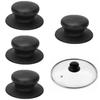 Machi No Nami Pot Lid Knobs, Pack of 4, Heat-Resistant, Round, Replacement Knobs for Pot Lids, Kitchen Cookware