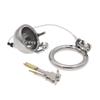 Chaqiu Stainless Steel Monopolar Chastity Cage with Electric Shock Function