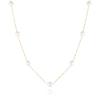PEARL Made In Japan Natural Pearl Necklace for Genuine Akoya Casual and Everyday Wear Pearl Station [KOKO JEWELRY] Women, Pearls, (G.11 Type)
