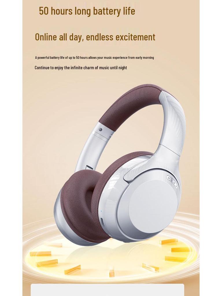 AKZ1006 Over-Ear Bluetooth Headphones with ANC and Long Battery Life