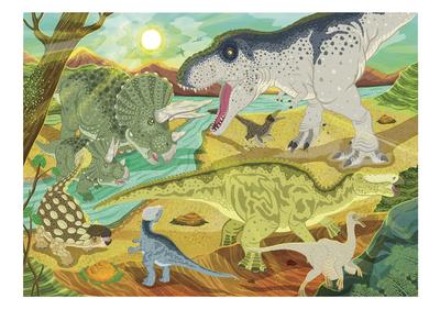 Dinosaur Puzzle (24 Pages with Frame, Ages 3-5)