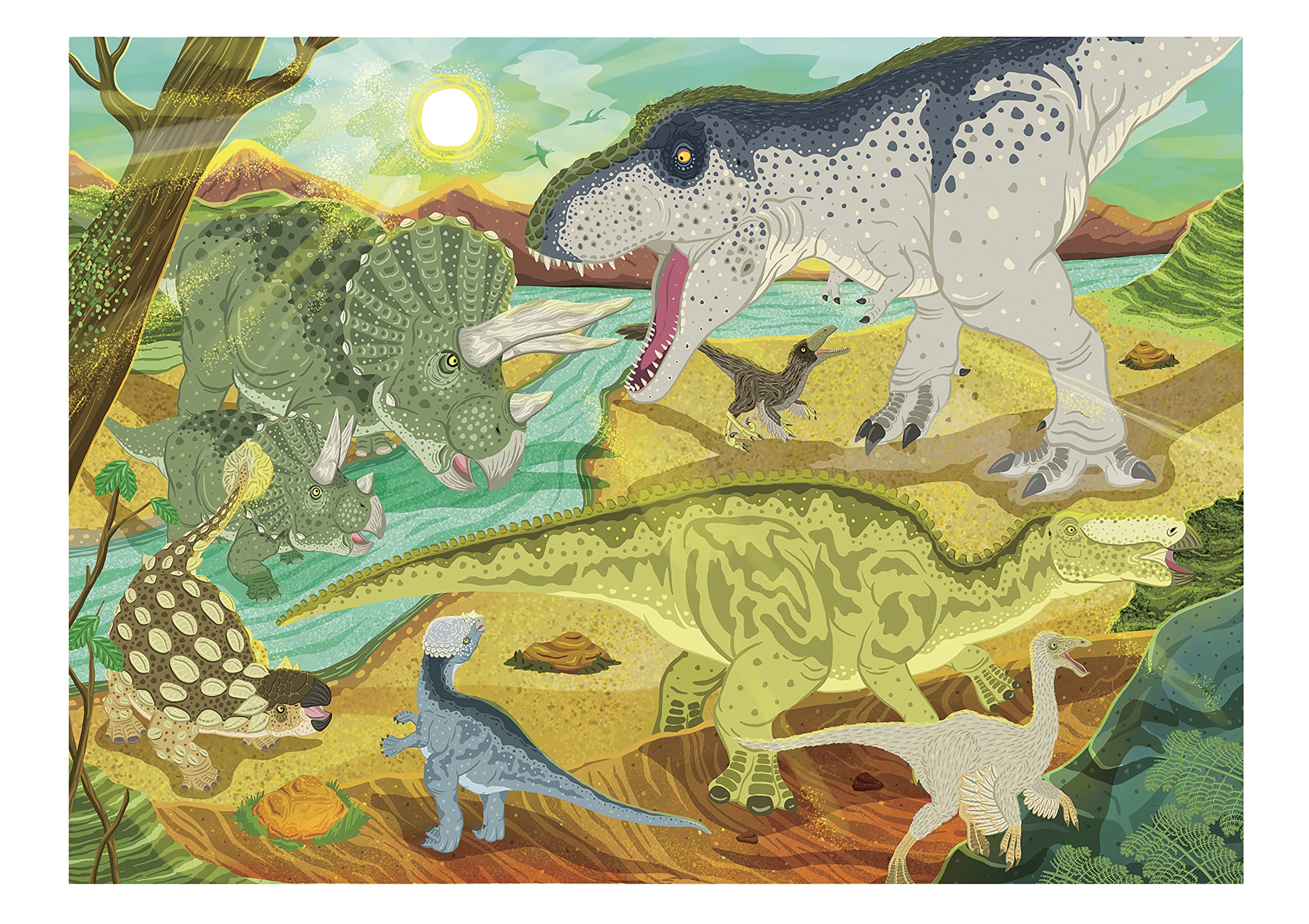 

Dinosaur Puzzle (24 pages with frame, ages 3-5)